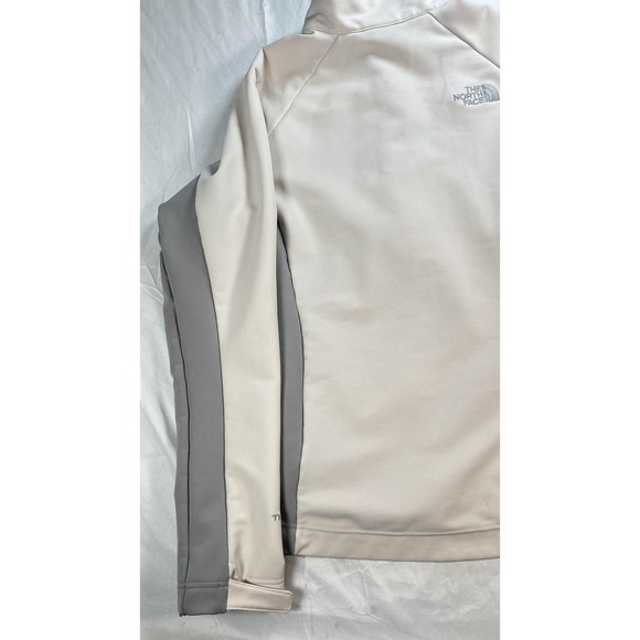 The North Face Jacket Womens Large White Gray Apex Softshell Full Zip TNF AHRU - Picture 15 of 16